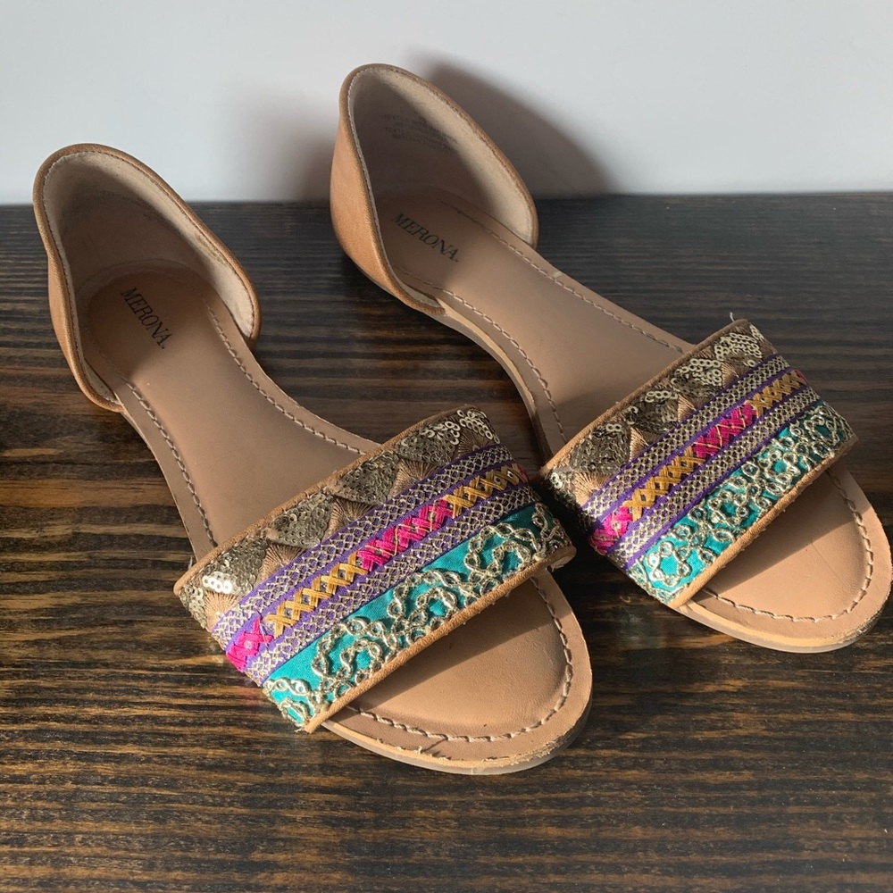 Women’s Merona slip-on Sandals. 7.5. Beautiful!